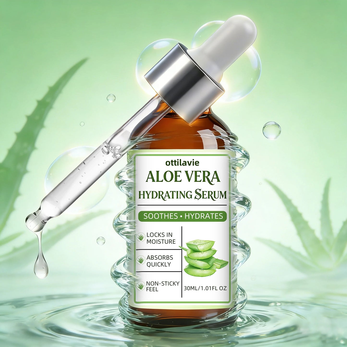 Ottilavie Aloe Vera Hydrating Face Serum – All Skin Types
