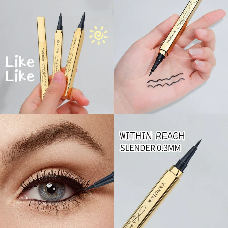 YANQINA Waterproof Liquid Eyeliner Pen – Matte Quick-Dry