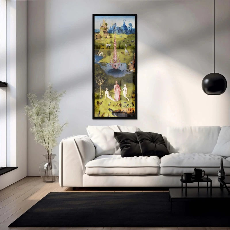 Vintage Mustard Bauhaus Abstract Canvas Wall Art Print | Unframed Canvas Art Print Peaceful Pleasures Health and Wellness