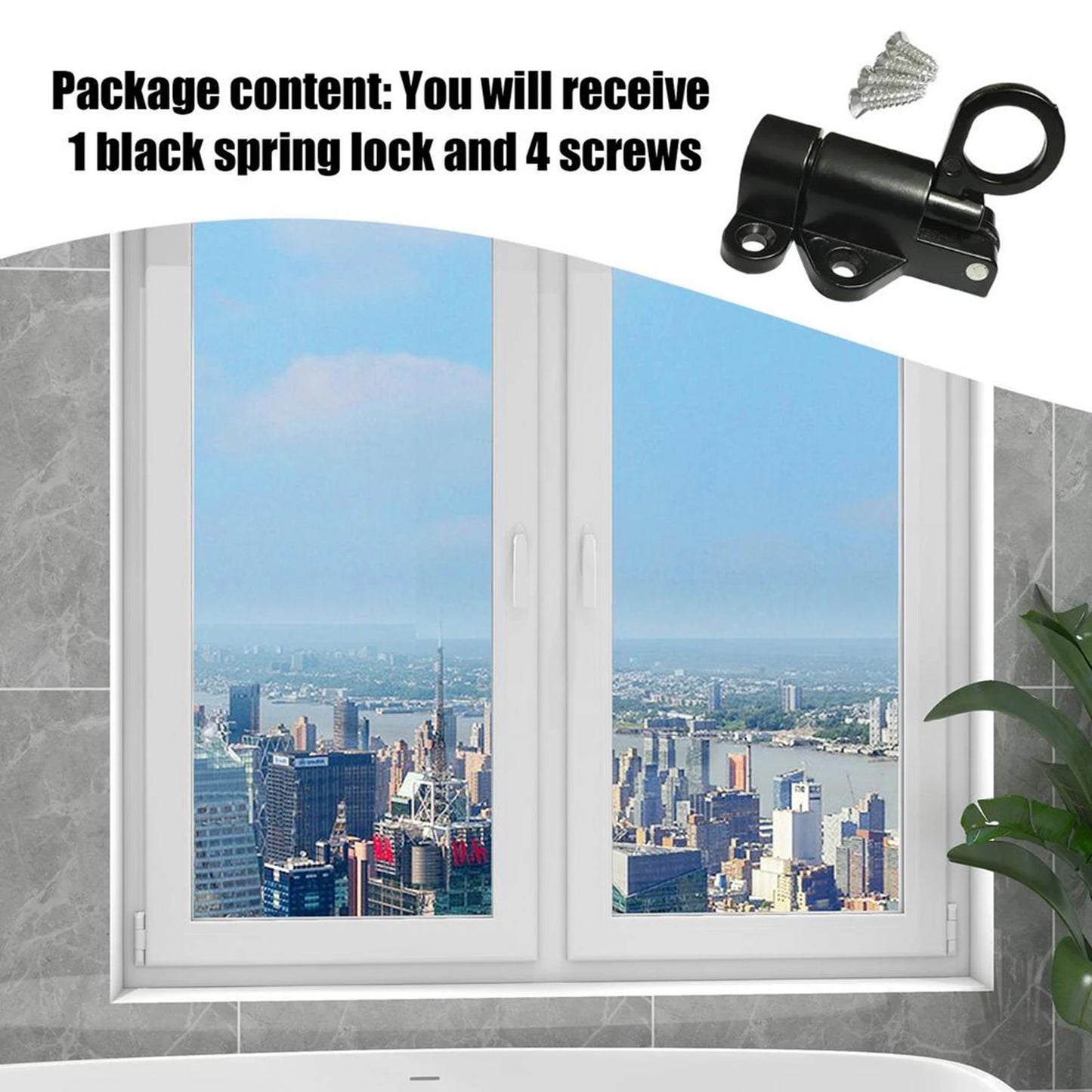 Aluminum Alloy Spring Bolt Door Latch Lock | Window & Gate Door Bolt Latch Peaceful Pleasures Health and Wellness
