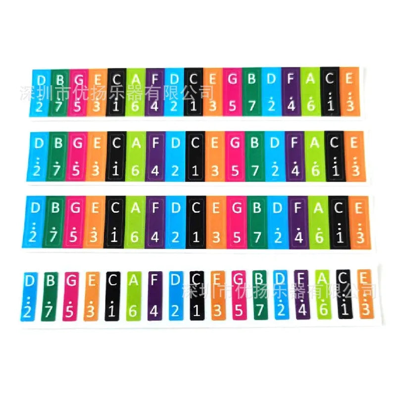 17 Keys Kalimba Note Sticker Thumb Piano Paster Percussion Instrument
