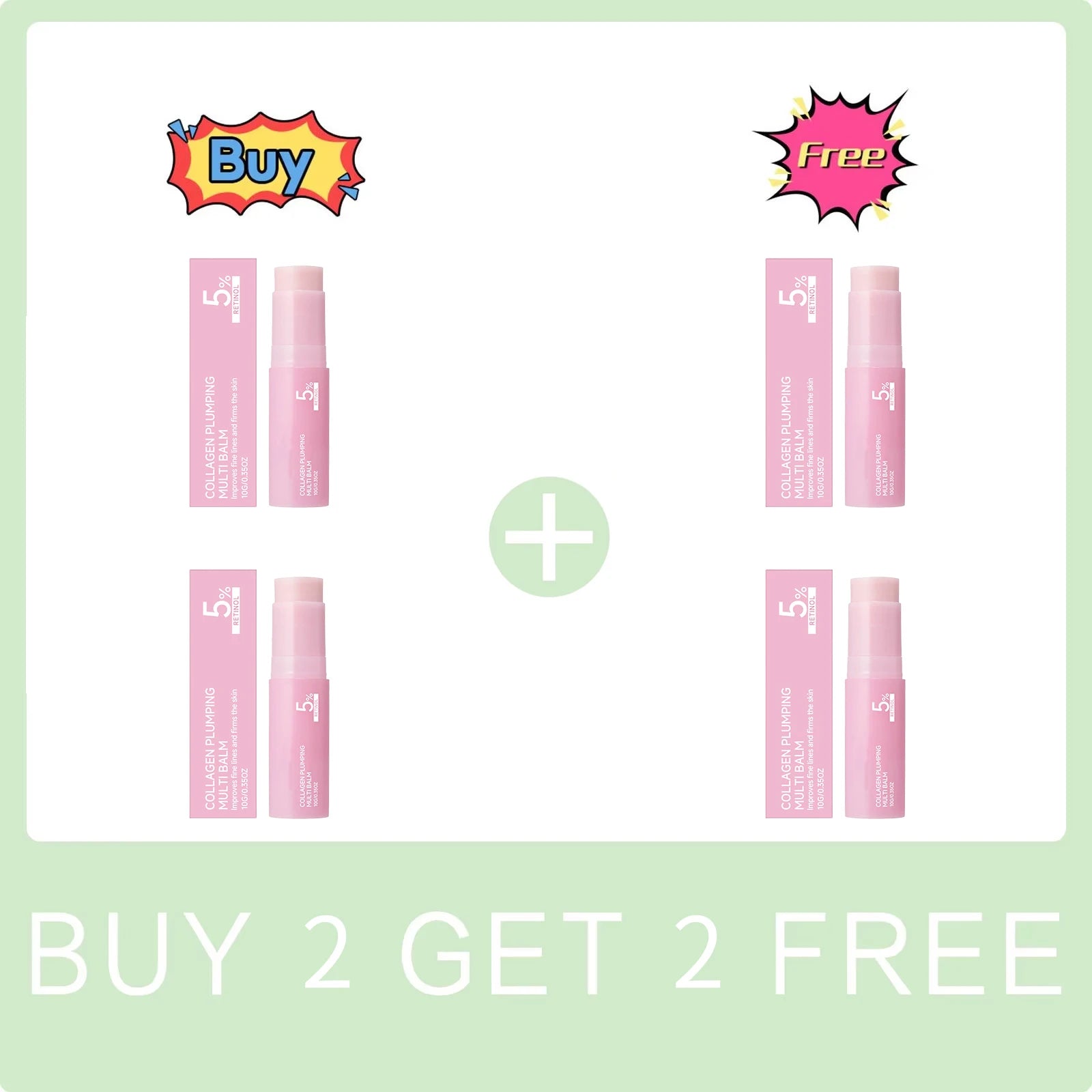 5% Retinol Collagen Volume Multi Balm Firming Lifting Skin Nourishing Moisturizing Skin Reduce Dryness Fade Fine Lines Body Care Peaceful Pleasures Health and Wellness Buy 2 Get 2 Free