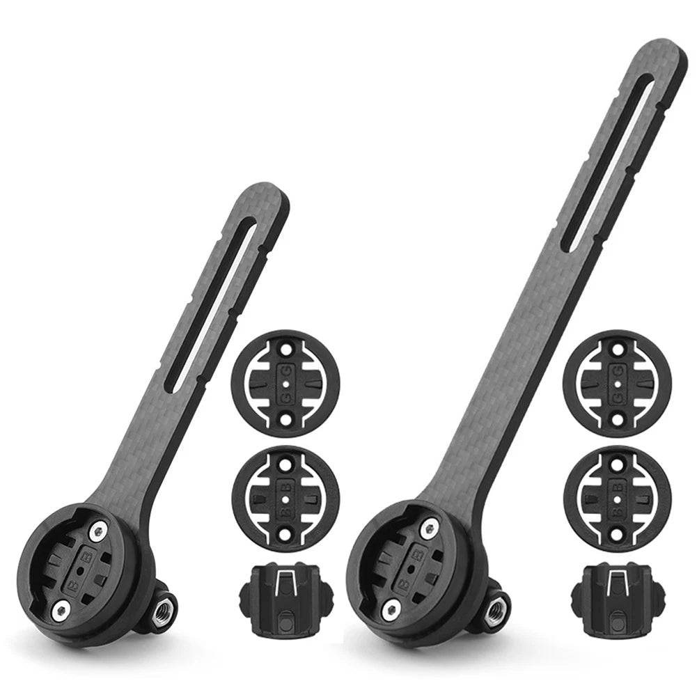 Carbon Fiber Bike Computer Mount – Garmin & Bryton Compatible Peaceful Pleasures Health and Wellness