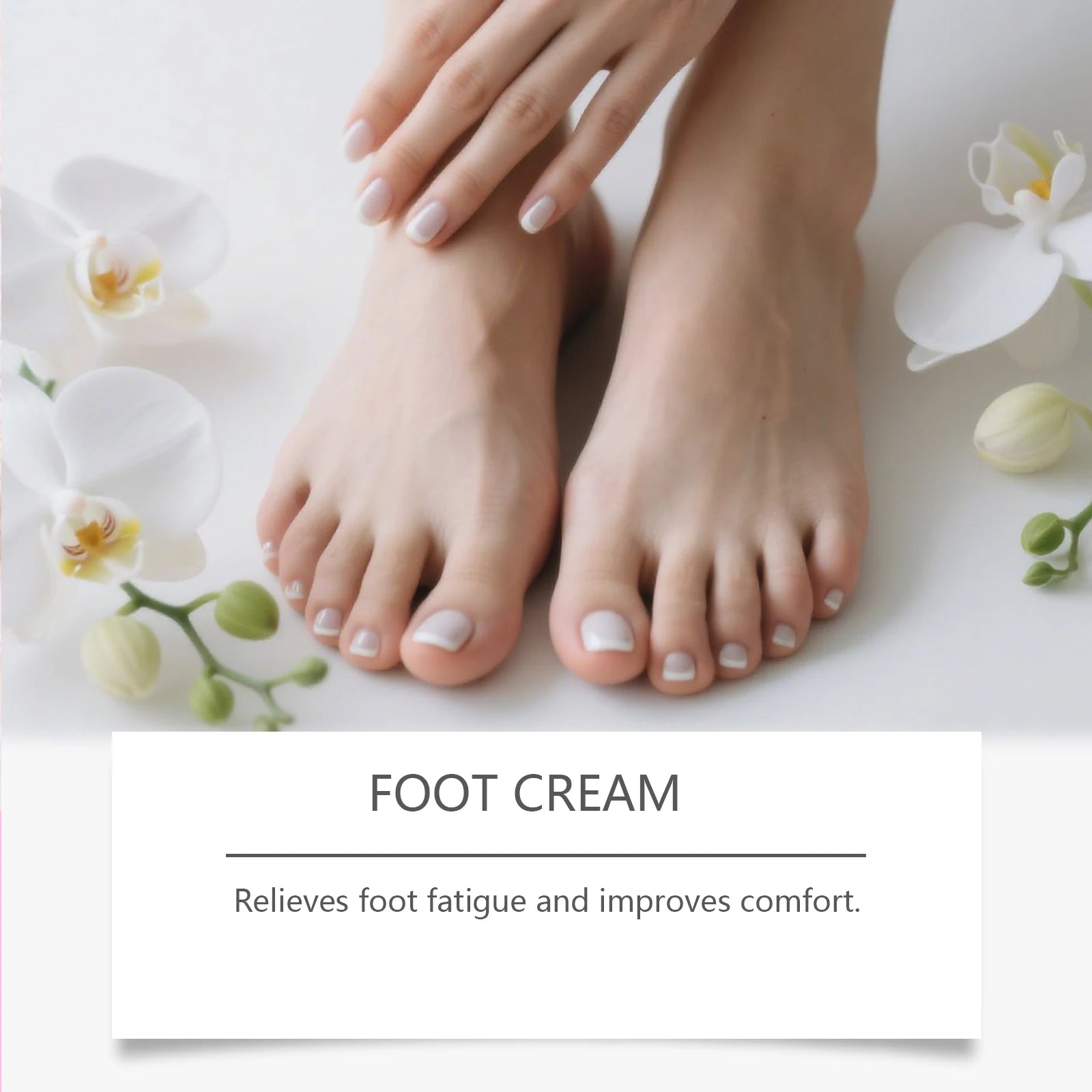 Foot Moisturizing Cream Moisturizing Relaxing Foot Care Nourishing Anti-Cracked Smoothing Softens Cuticles Daily Foot Care Peaceful Pleasures Health and Wellness