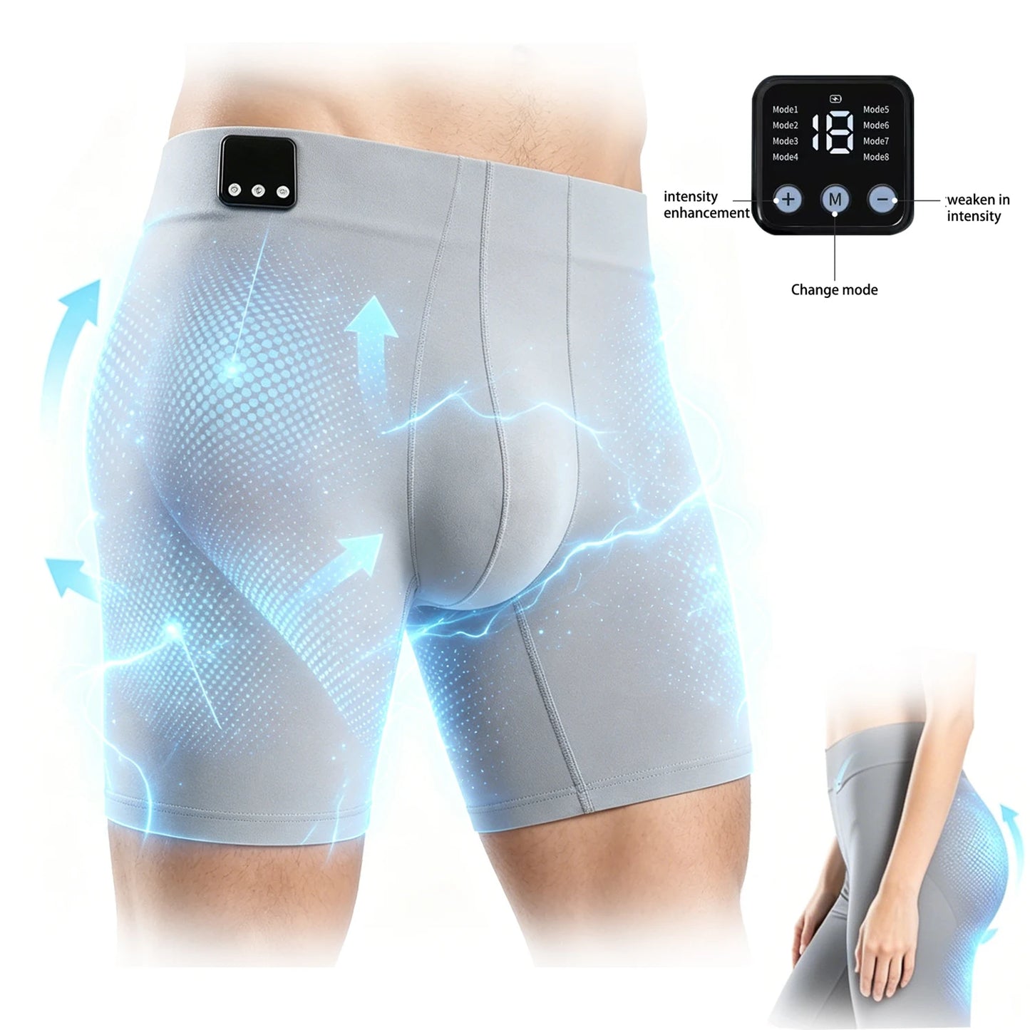 Smart EMS Massage Shorts – Muscle Stimulation Body Shaping