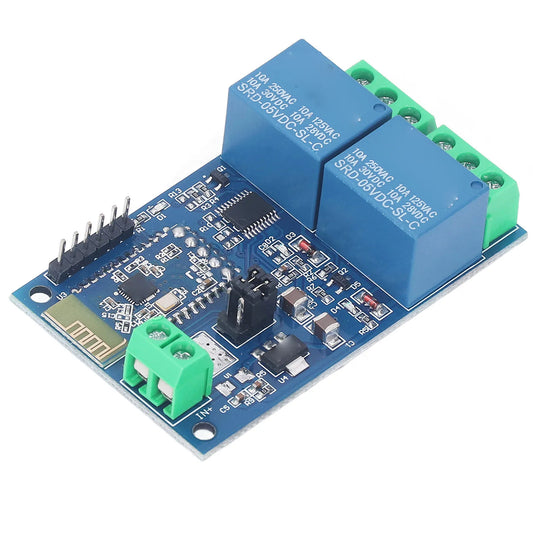 BT Relay Module PCB Easy To Install Professional BT Relay Board APP Control Compact DC5V 2 Channel for Smart Home Appliances Peaceful Pleasures Health and Wellness Default Title