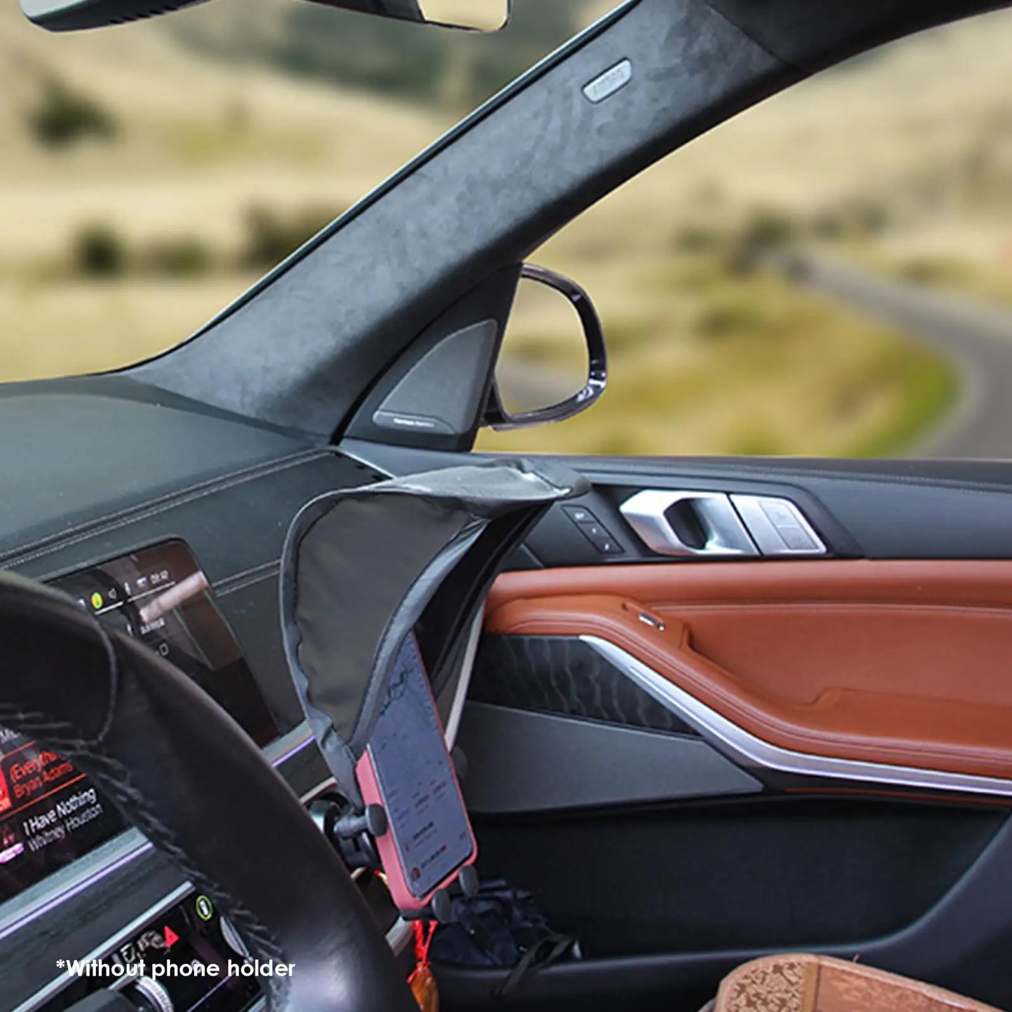 Foldable Car Phone Sun Shade – Anti-Glare Dashboard Shield