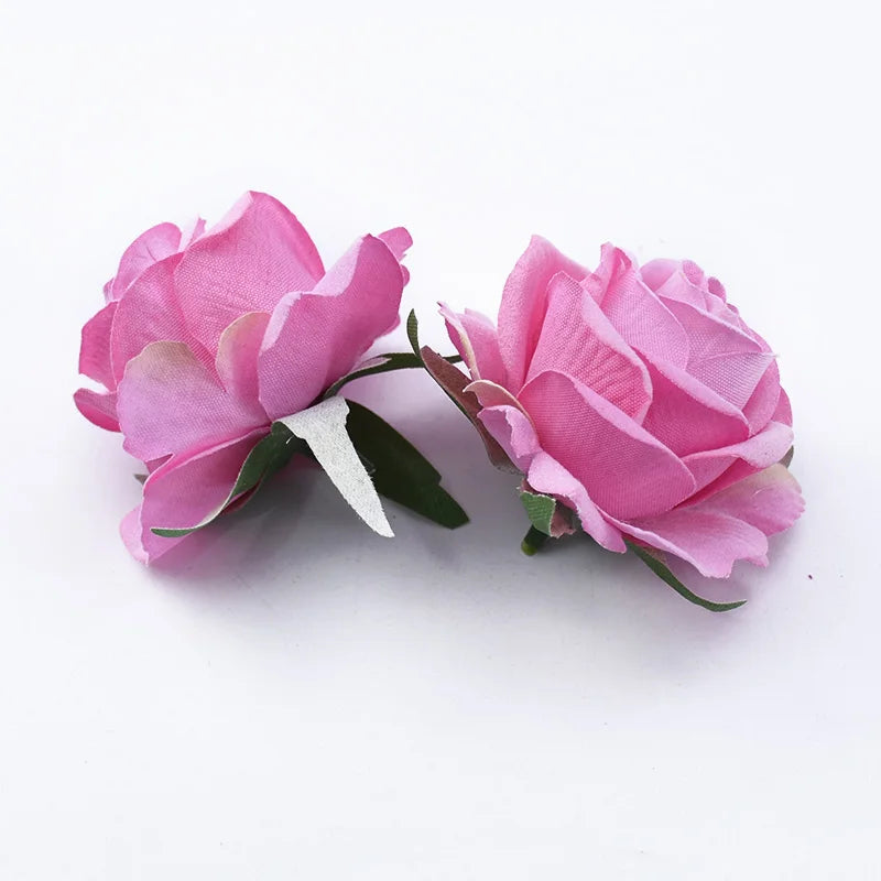 Silk Rose Heads 5/10pcs – Wedding, Wreath & DIY Decor