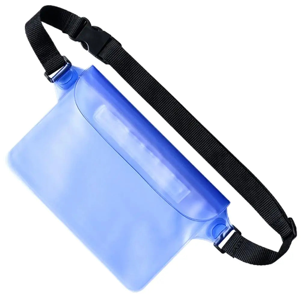 Waterproof Waist Bag – PVC Dry Bag for Water Sports Peaceful Pleasures Health and Wellness Navy Blue