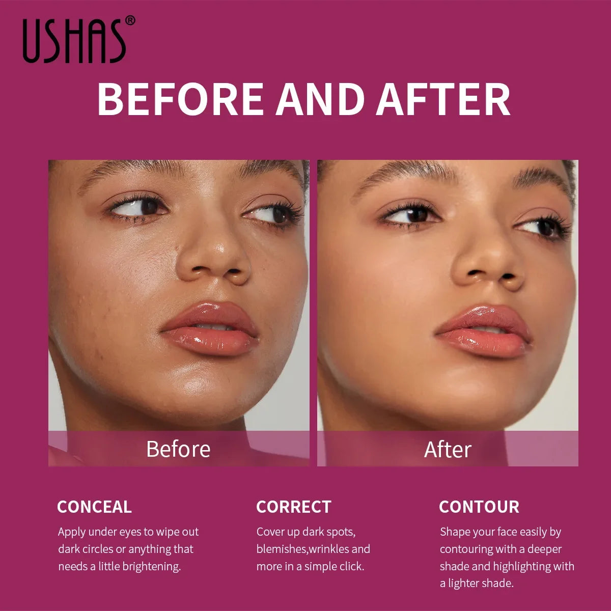 Matte Liquid Foundation BB Cream Concealer – Waterproof, Oil Control