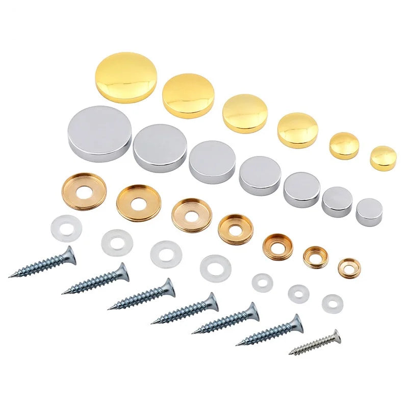 Decorative Mirror Screw Cap Covers | Stainless Steel 10–16mm