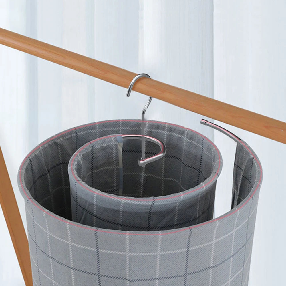 Circular Rotating Spiral Cloth Hanger Multi Functional Cloth Hanger Retractable Quilt Cover for Drying Quilt Sheet Peaceful Pleasures Health and Wellness