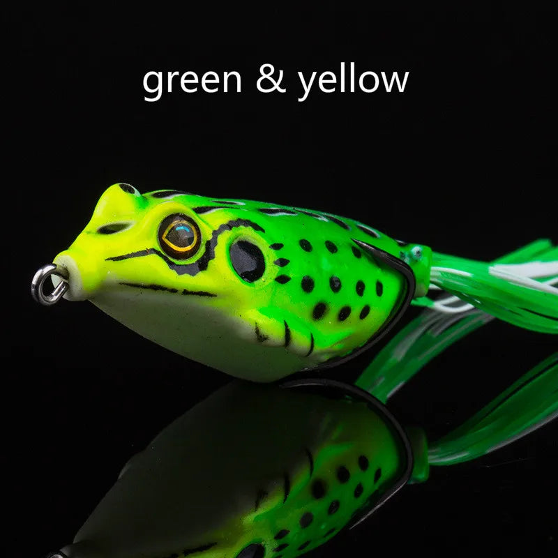 Soft Frog Bass Fishing Lure Hollow Body Topwater Lures Unpainted