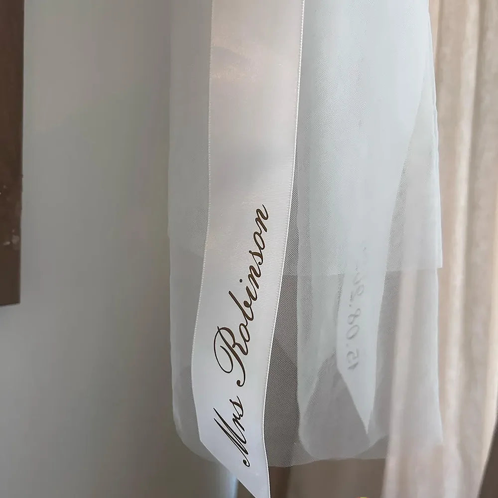 Personalised Bride To Be Hen Party Veil | Bridal Accessory Bridal Hair Accessory Peaceful Pleasures Health and Wellness
