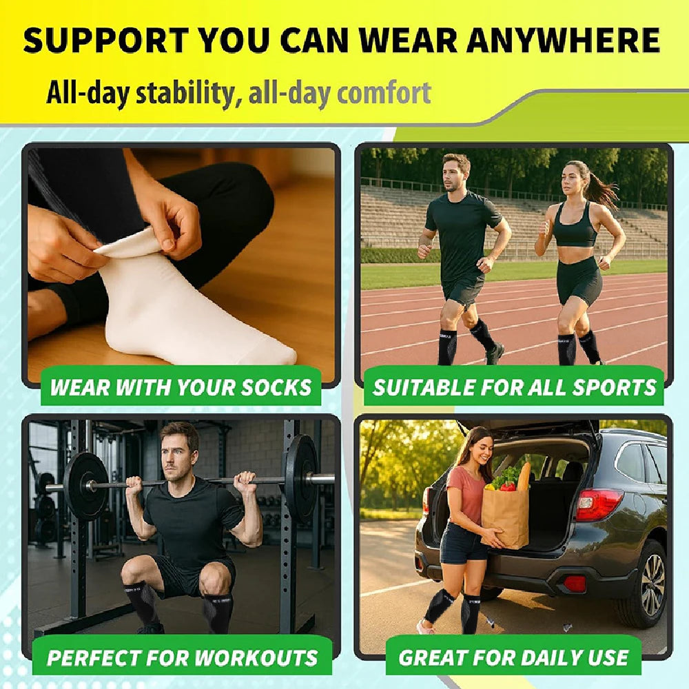 1PCS Calf Compression Sleeve for Men Women – Footless Leg Support for Shin Splints – Breathable,Lightweight,Adjustable One Size Peaceful Pleasures Health and Wellness