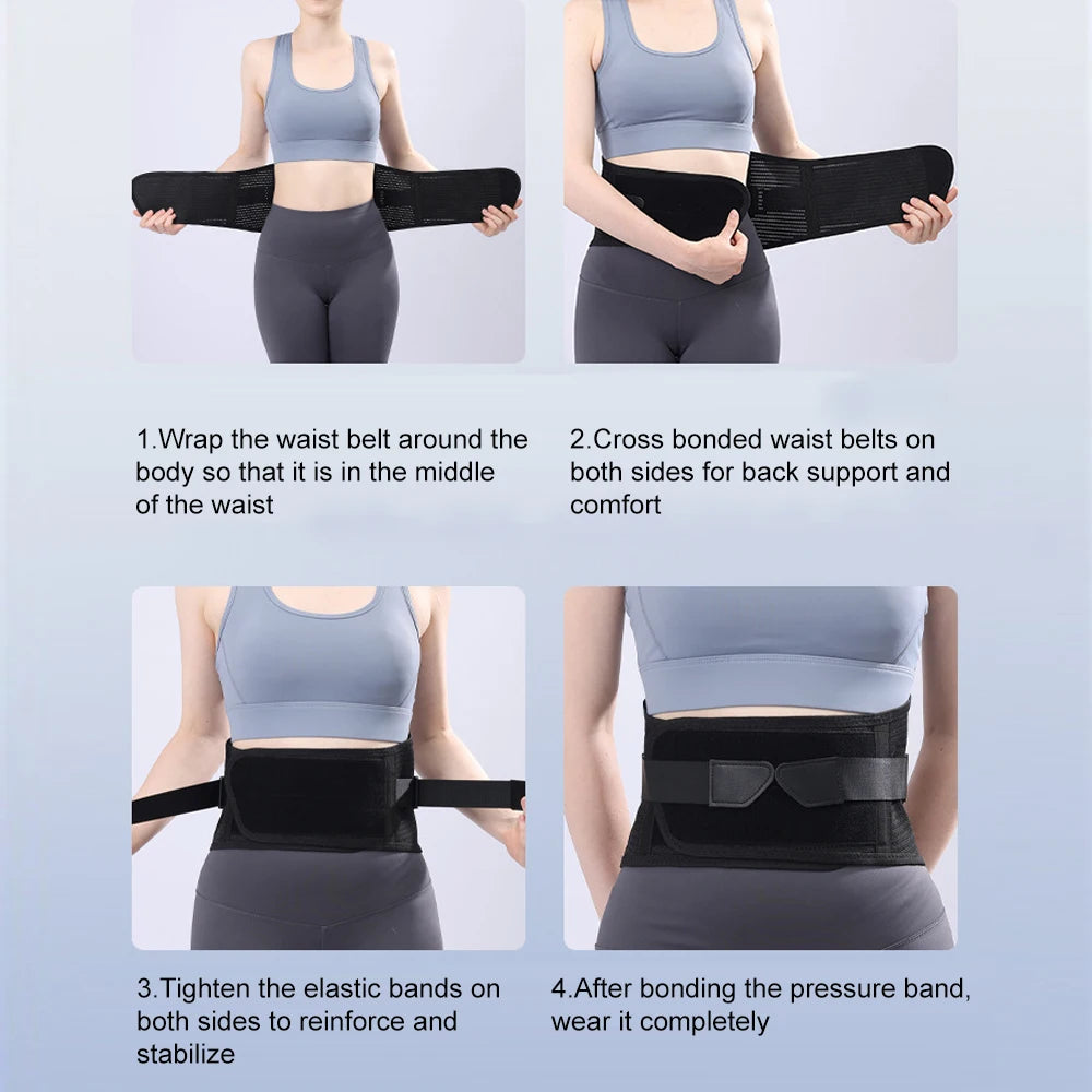 WEFITON 4-Stay Lumbar Back Brace | Herniated Disc Pain Relief Lumbar Back Brace Peaceful Pleasures Health and Wellness