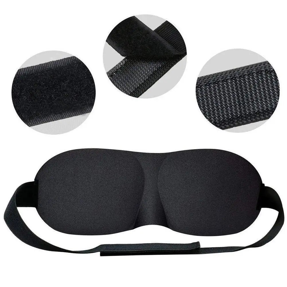 3D Sleep Mask – Soft Memory Foam Travel Eye Mask & Blindfold