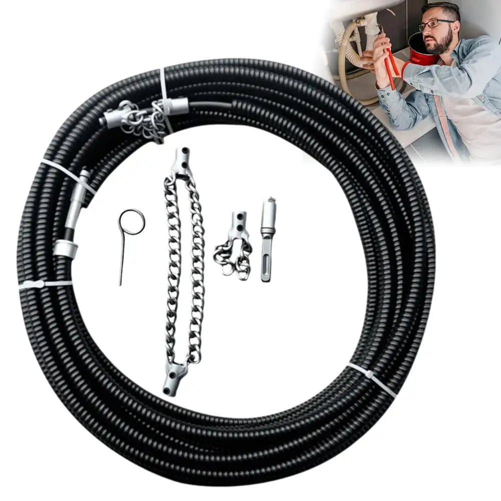 Flexible Sewer Descaling Chain Tool for Easy Dredging Peaceful Pleasures Health and Wellness