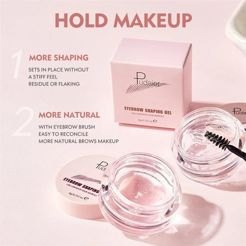 3D Feathery Brow Styling Gel – Waterproof Eyebrow Wax Sculpt