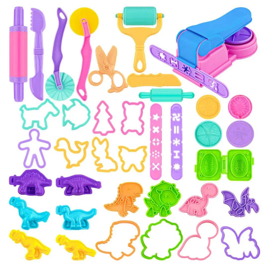 Plasticine Mold Kids DIY Craft Toys Accessories Cartoon Dinosaur Peaceful Pleasures Health and Wellness