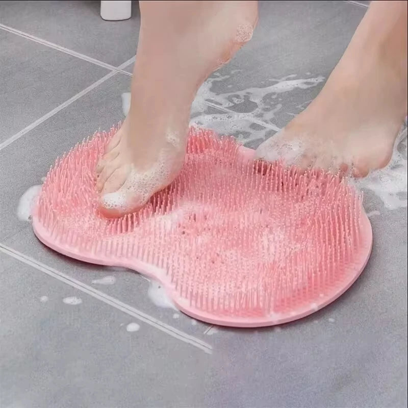 Rubbing Foot Pads, Silicone Foot Massaging Tools, Bathroom Foot Massage Pads, Bathing Foot Brushes, Lazy People Bathing Back Mas Peaceful Pleasures Health and Wellness