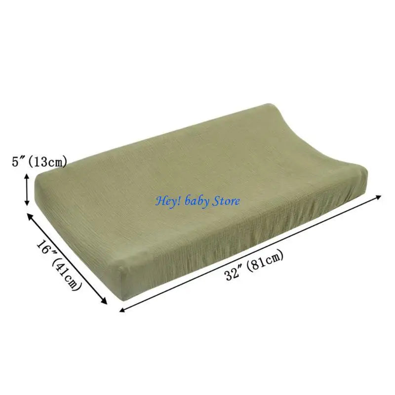 Muslin Diaper Changing Pad Cover – Soft, Breathable & Unisex