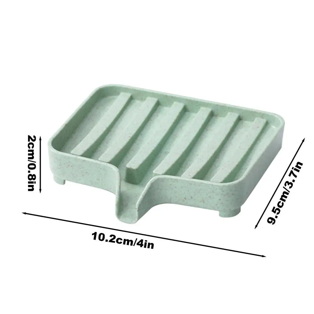 Eco-Friendly Soap Dish with Drain Tray | Bathroom Soap Holder