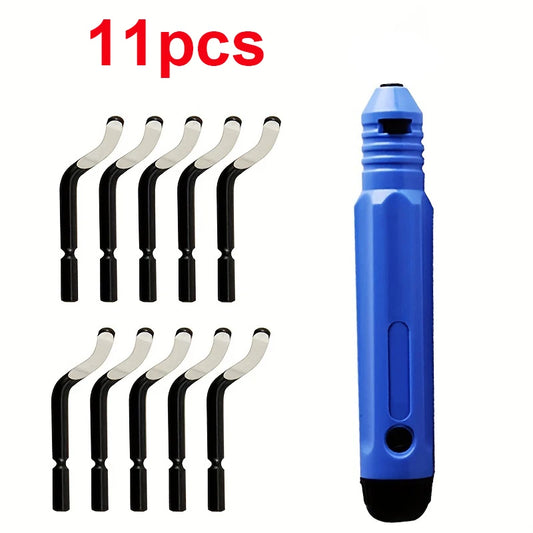Manual Deburring Trimming Scraper Chamfering Tool Copper Pipe Reamers Peaceful Pleasures Health and Wellness 11PCS