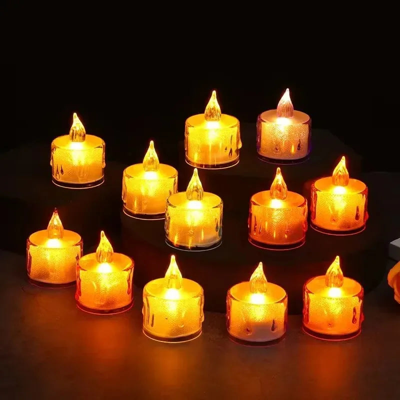 LED Flameless Tea Light Candles | Smokeless Christmas Decor
