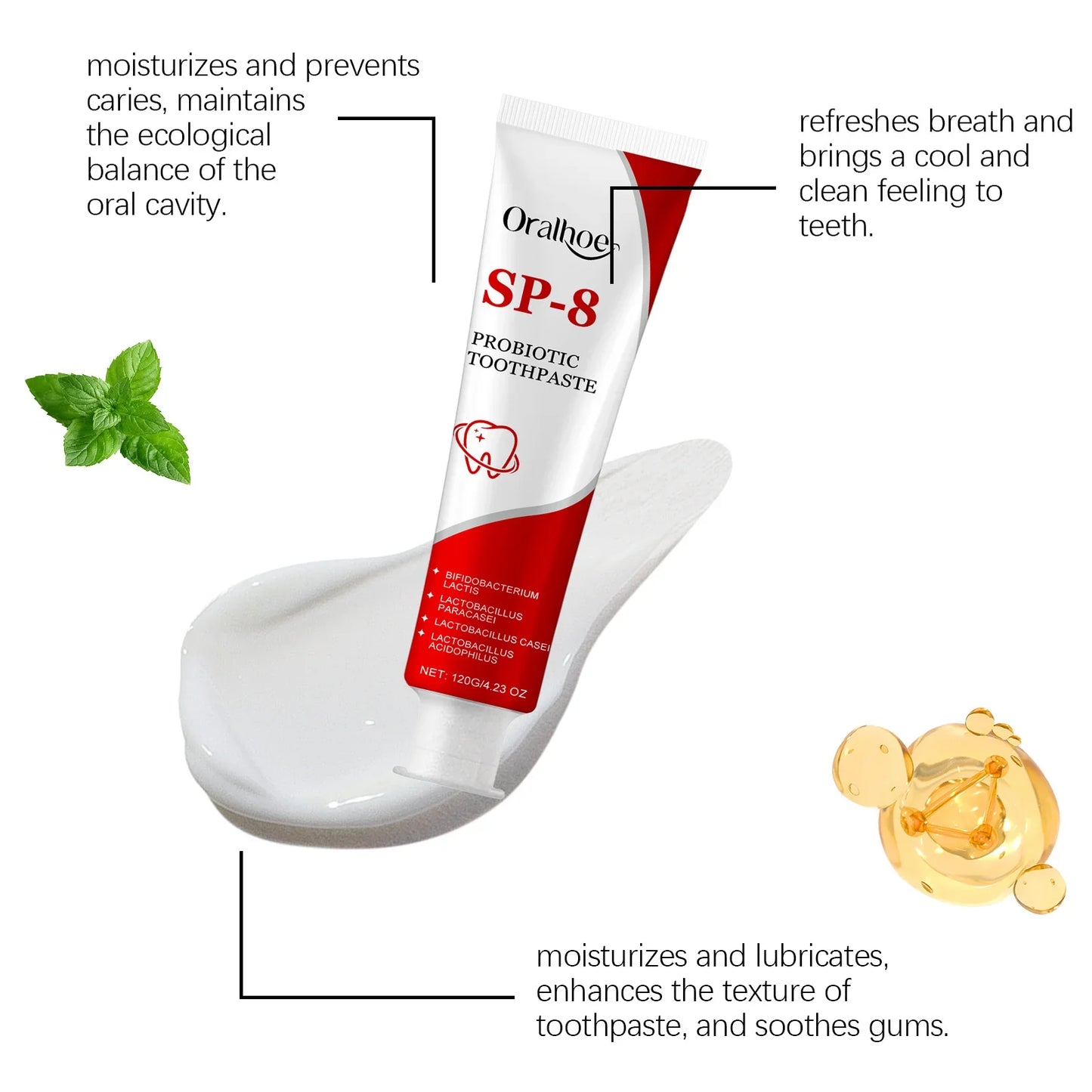 Mint Deep Clean Toothpaste | Plaque Removal & Brightening 120g