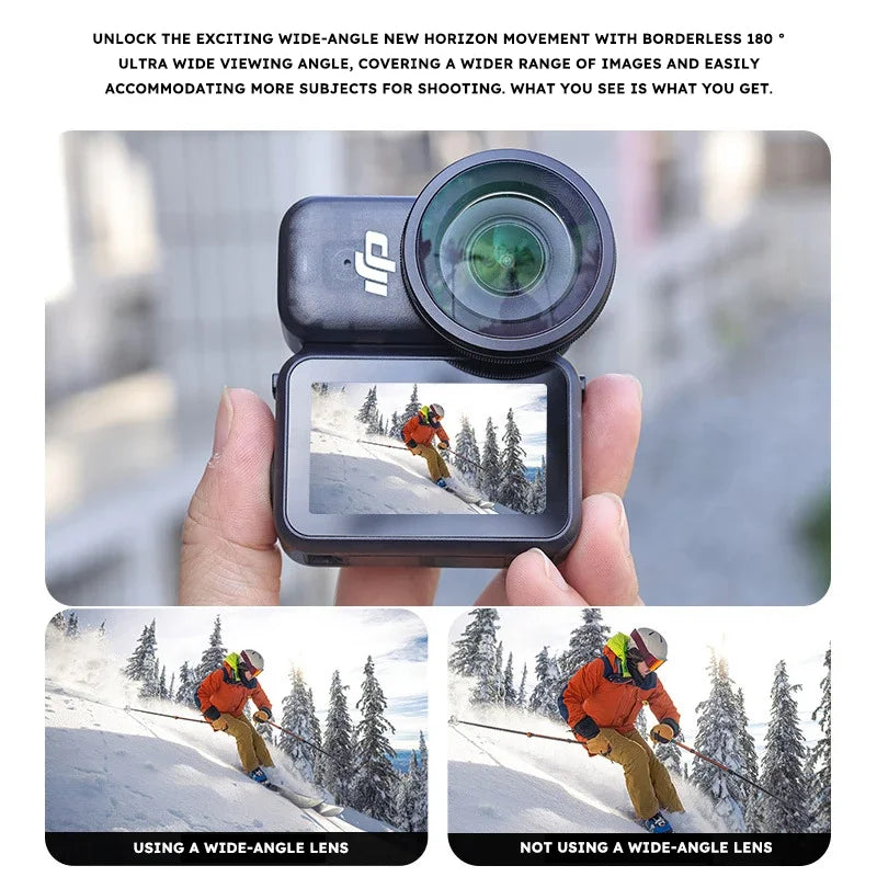 185° Wide Angle Lens for DJI Osmo Nano – Quick-Release Metal