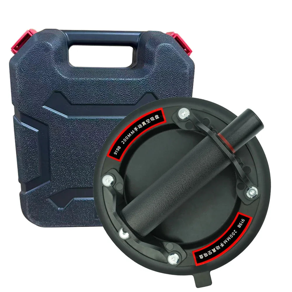 New Vacuum Suction Cup 200kg Loading Capacity Heavy Duty Vacuum Spreader for Tile Adsorption Glass Granite Lifting 8 Inch Cup Peaceful Pleasures Health and Wellness 1 PC with box