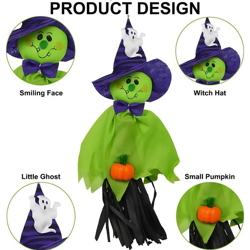 Halloween Hanging Ghost Decorations – Outdoor Windsock Pendants