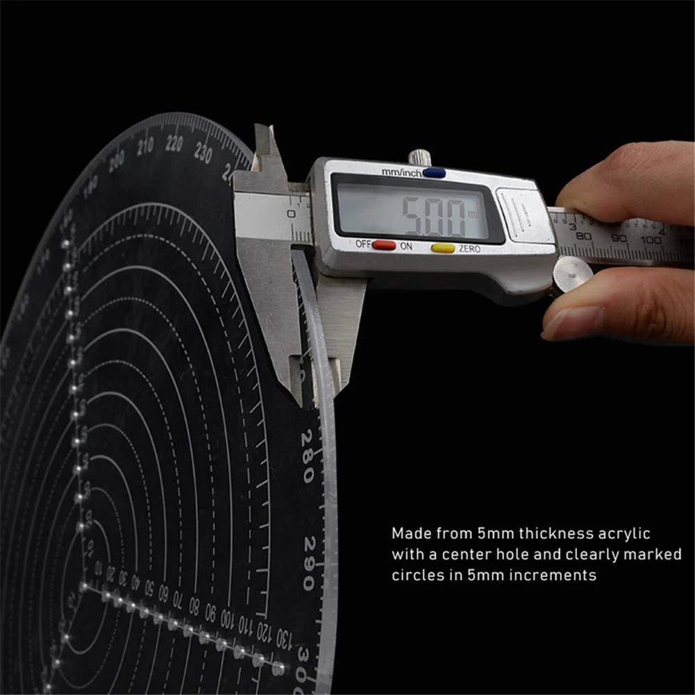 Round Center Finder-Compass Layout Measuring Centering Ruler Precise Scale Drawing Tool For Wood Turning Lathe Work Locating Peaceful Pleasures Health and Wellness