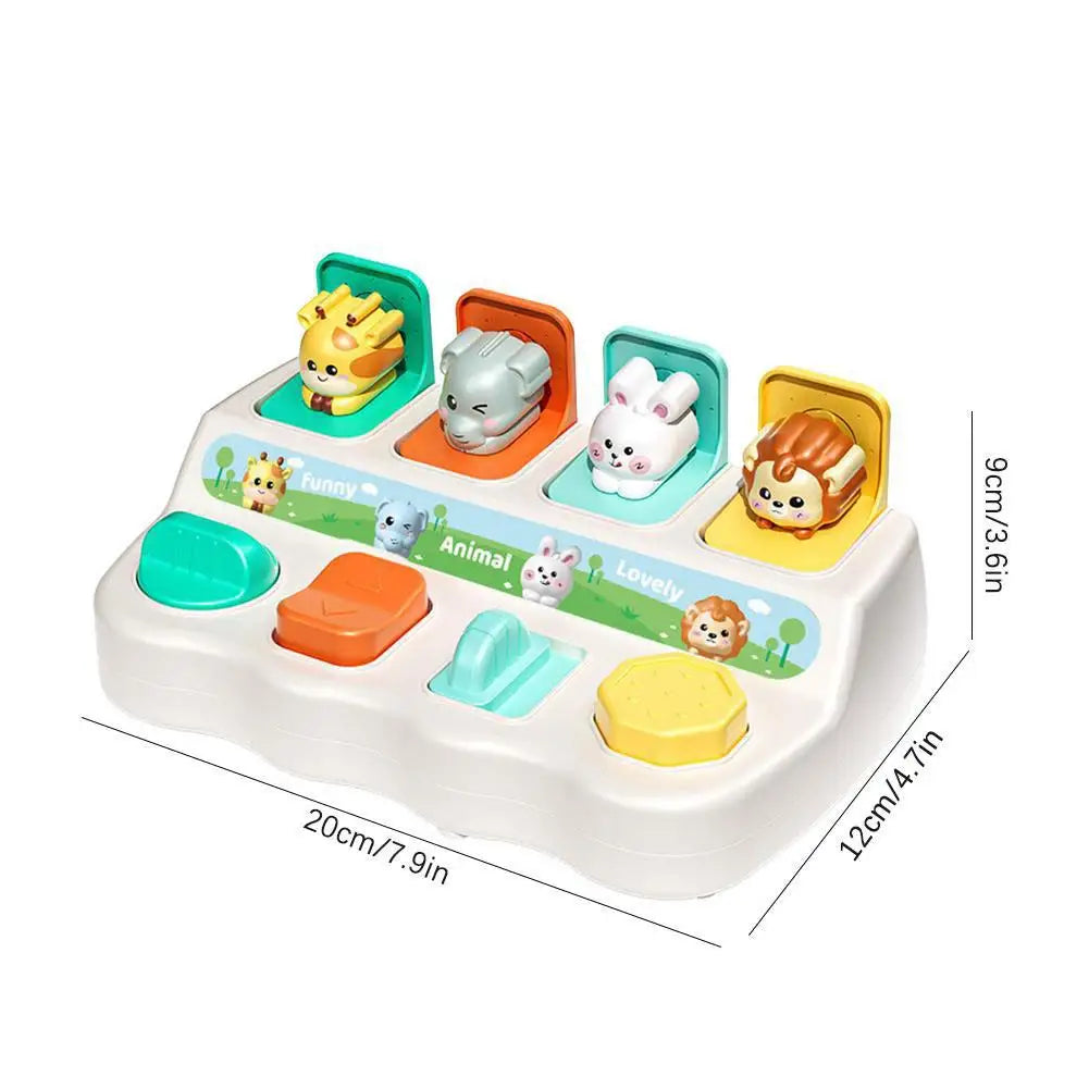 Montessori Pop-Up Animal Toy Box | Logic & Motor Skills for Kids