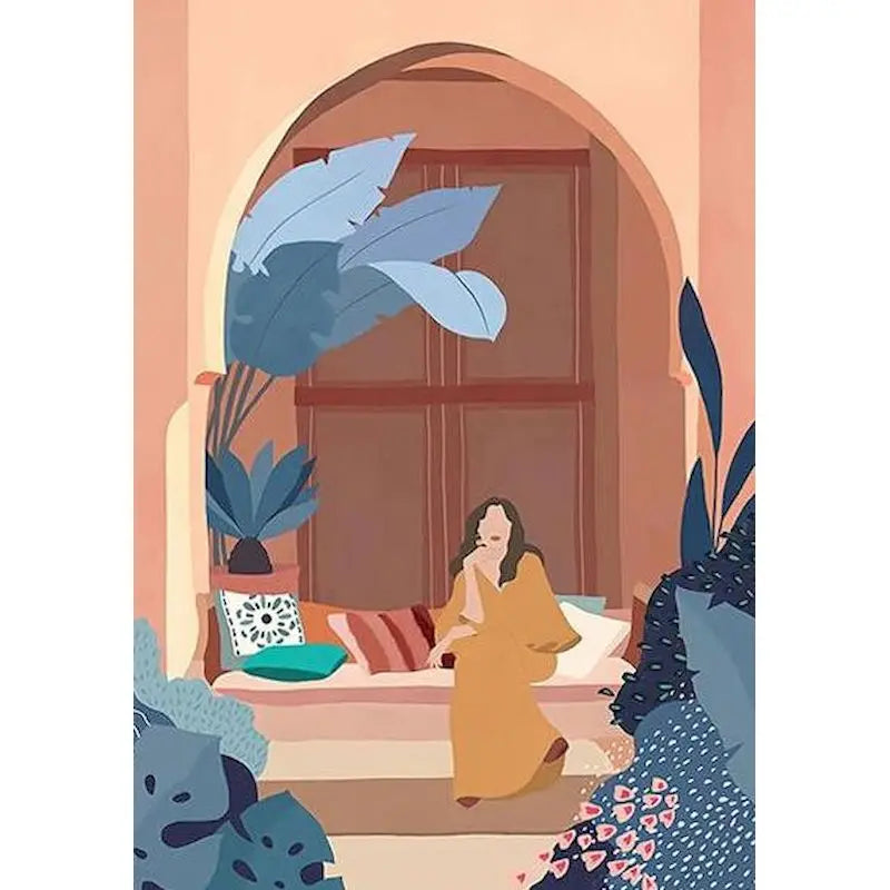 Paint by Numbers Interior Figure Canvas Kit 60x75cm | GATYZTORY
