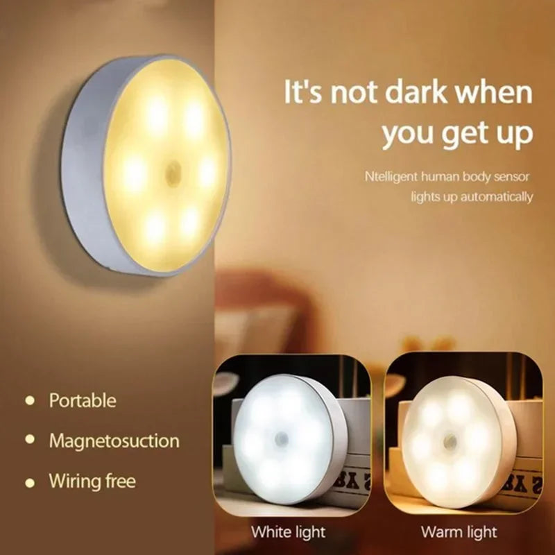 USB Rechargeable Motion Sensor Night Light | Wireless LED Lamp