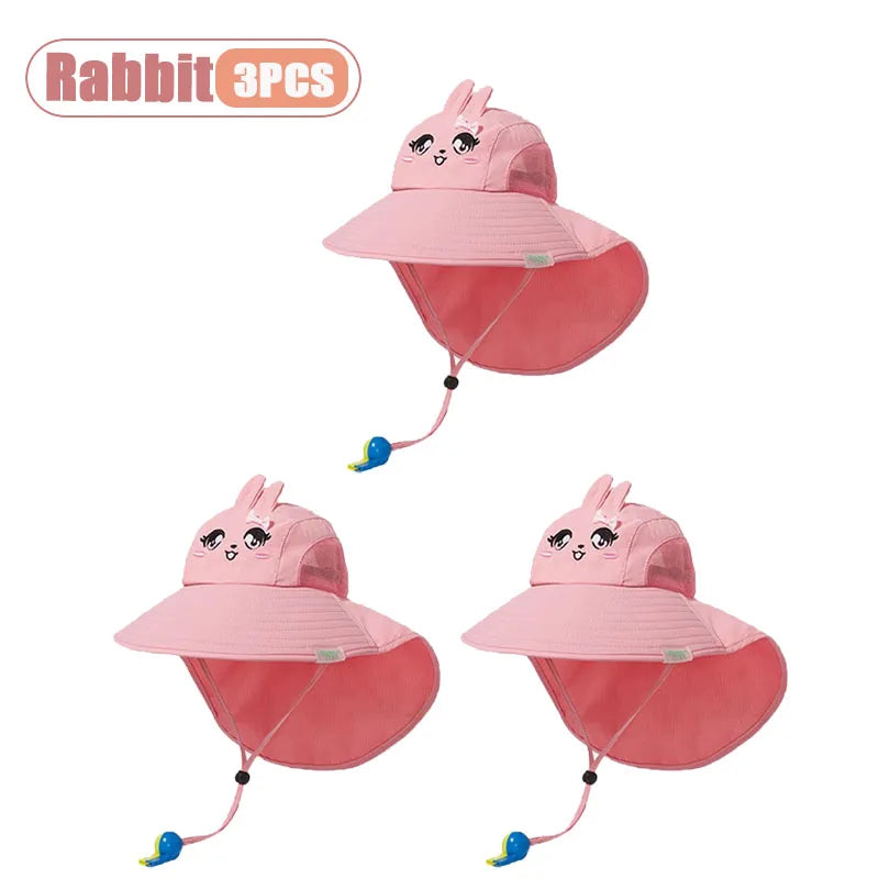 Kids Wide Brim UV Sun Hat | Boys & Girls Bucket Cap