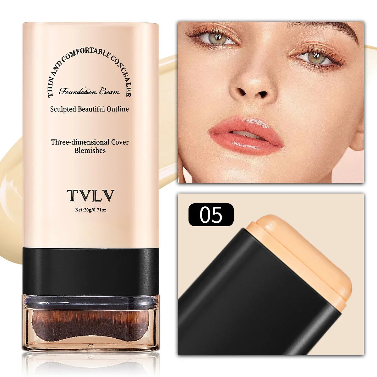 TVLV Eraser Foundation Stick 20g – Full Coverage Concealer