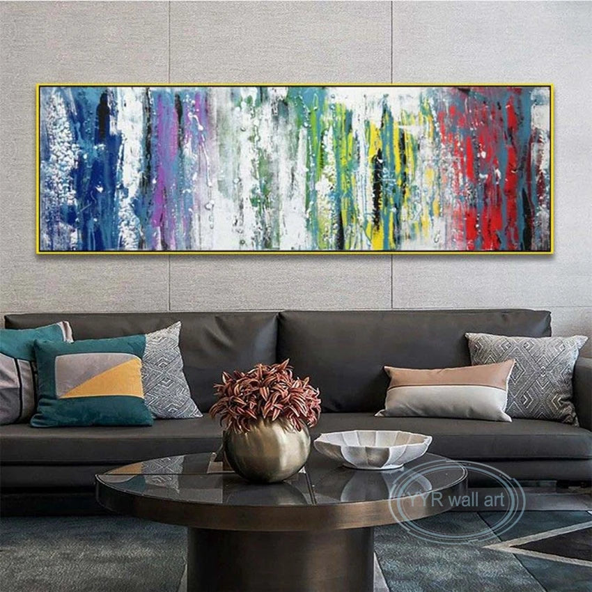 Abstract Hand-Painted Oil Painting on Canvas | Custom Wall Art Hand-Painted Canvas Art Peaceful Pleasures Health and Wellness