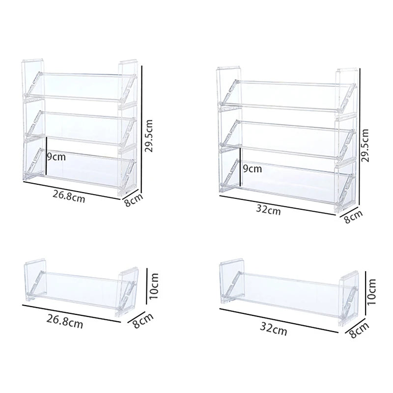 3-layer Acrylic Cosmetics Display Rack Multi-purpose Eyeshadow Tray Blush Storage Shelf Creative Desktop Toys Sundries Organizer Peaceful Pleasures Health and Wellness