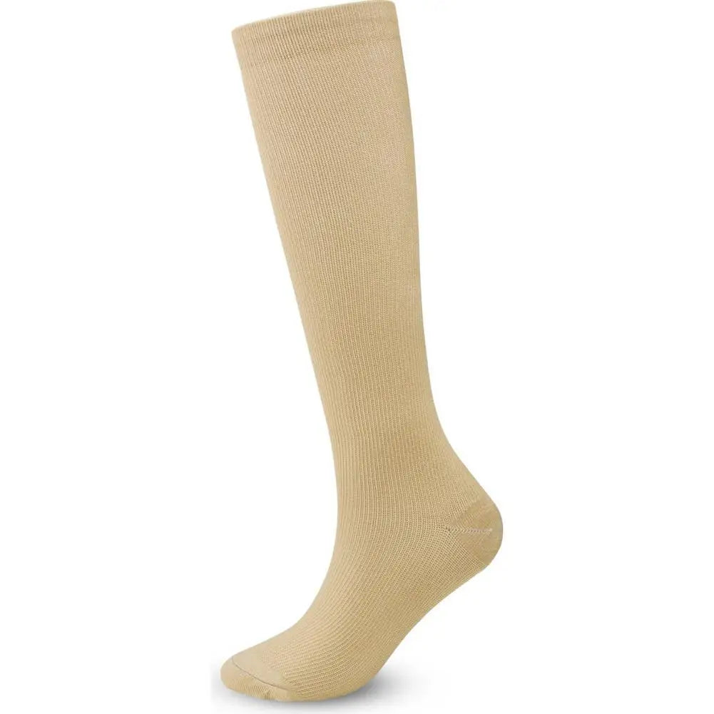 Graduated Compression Stockings – Closed Toe Knee-High Compression Socks for Running, Cycling & Athletic Performance (S–XL) Peaceful Pleasures Health and Wellness skincolor-S