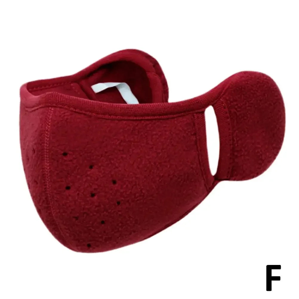 Winter Warm Mask Ear Protection Autumn and Winter Windproof Face Mask New Keep Warm Winter Cycling Two-in-one Ear Mask Windproof Peaceful Pleasures Health and Wellness Red