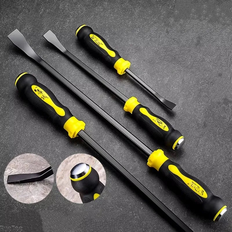 RveTee 3-Piece Pry Bar Set – 8, 12 & 18 Inch Heavy Duty Crowbar