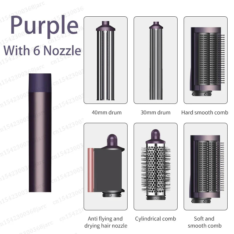 SenCiciMen X9 6-in-1 Hot Air Brush & Auto Curling Iron Styler