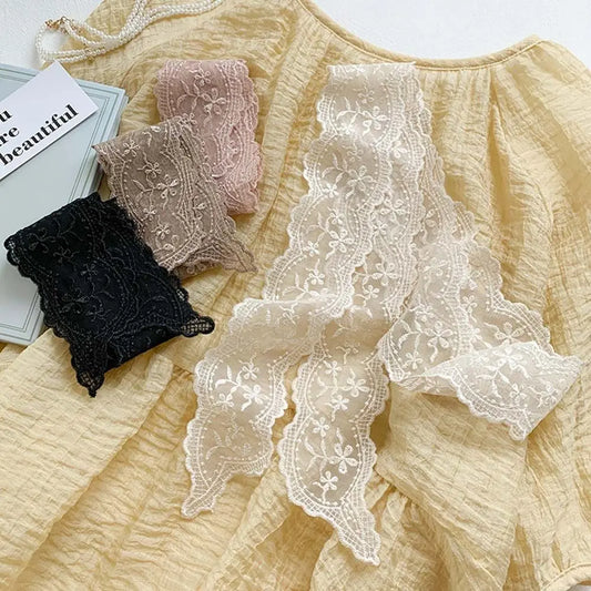Women's Soft Lace Hair Ribbon Headband & Neck Scarf | Floral Lace Hair Ribbon Oasis Select