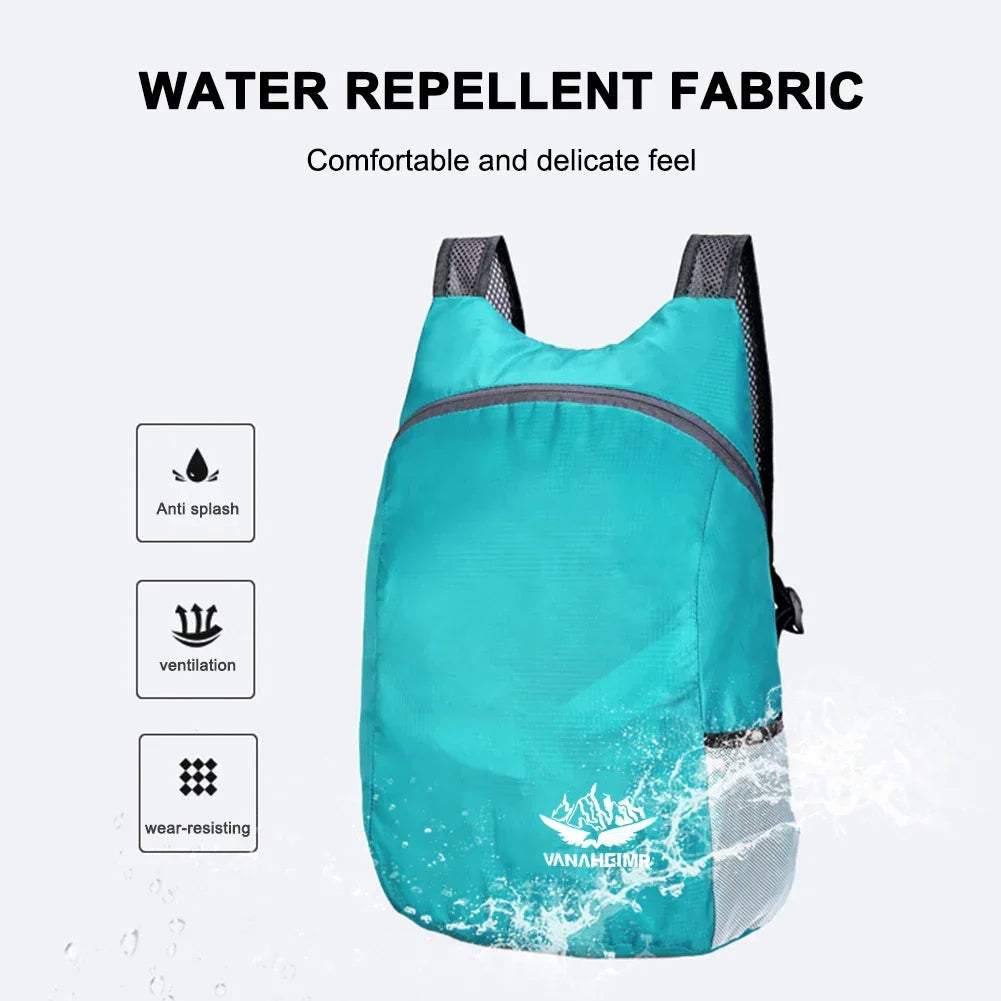 Foldable Waterproof Hiking Backpack – Lightweight Daypack Peaceful Pleasures Health and Wellness