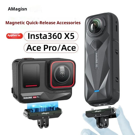 Magnetic Quick Release Mount for Insta360 X5/Ace/Ace Pro Camera Mount Bracket Oasis Select