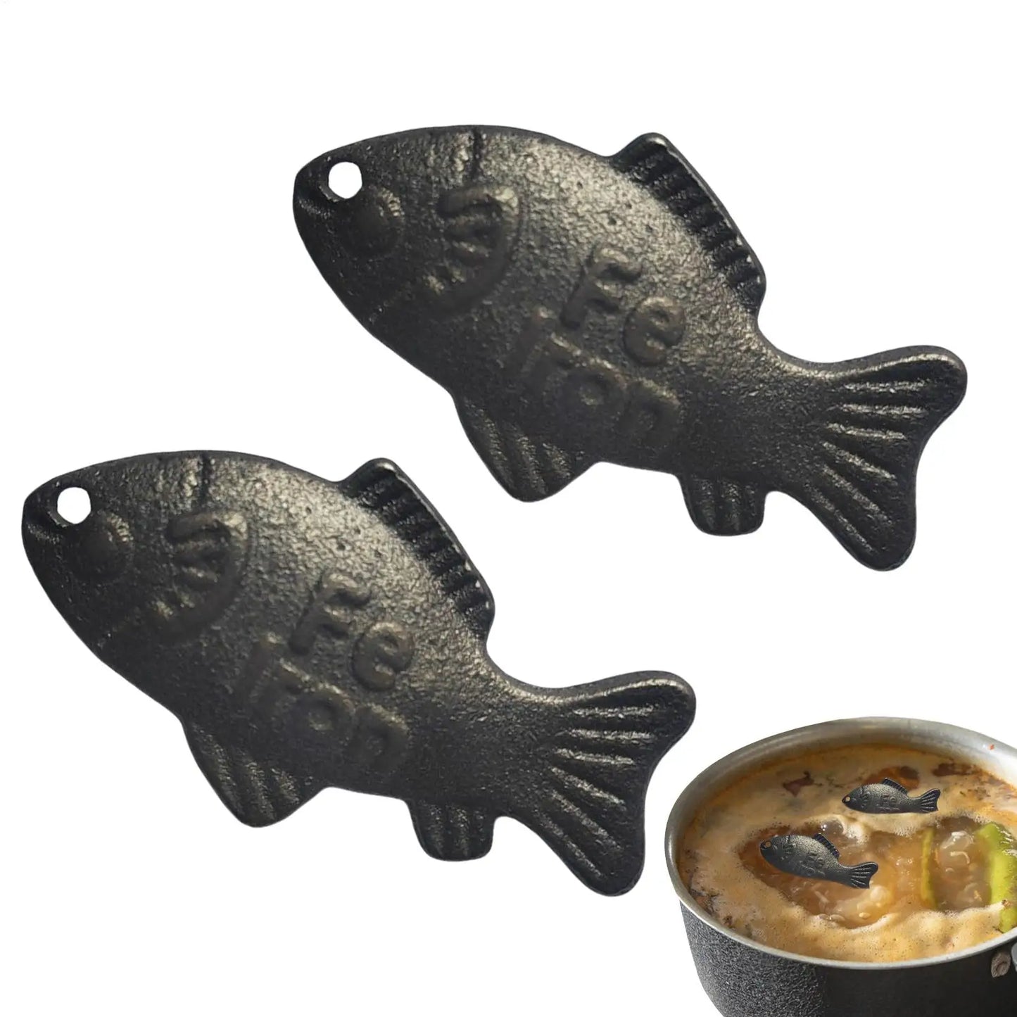 Reusable Iron Fish 2-Pack | Natural Iron-Enriching Cooking Tool