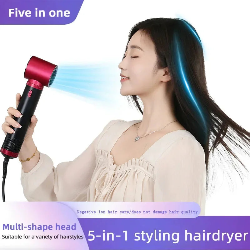 5 in 1 Hair Dryer Brush Hot Comb Set Professional Curling Iron Hair Straightener Styling Tool For Professional Hair Dryer Peaceful Pleasures Health and Wellness